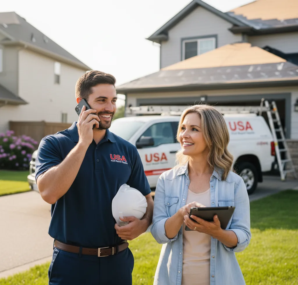 USA Roof Repair Experts customer support in Langdon